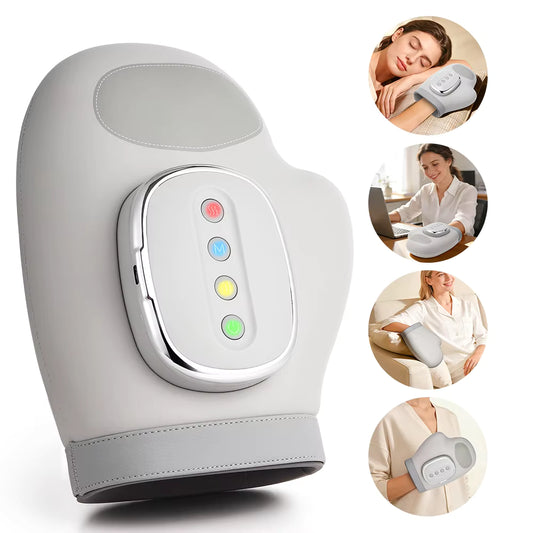 Electric Air Compression Hand Massager Glove – 3 Modes, 5 Intensities with Heat